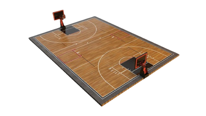 Plan d'un terrain de basket