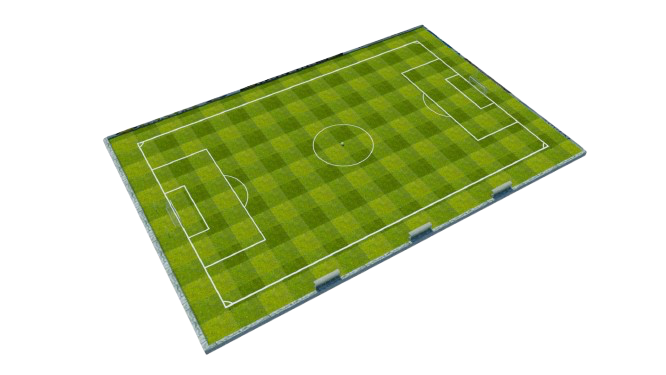 Plan d'un terrain de football