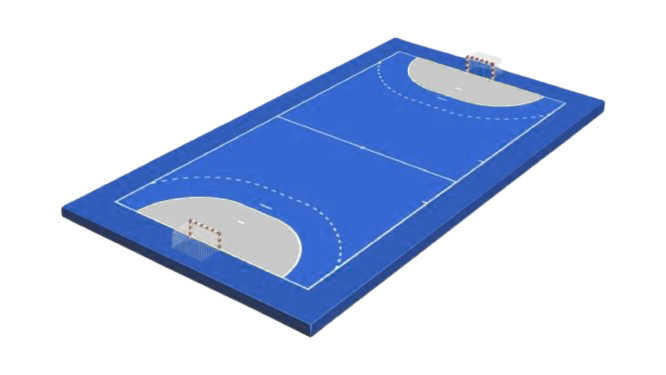 Plan d'un terrain de handball