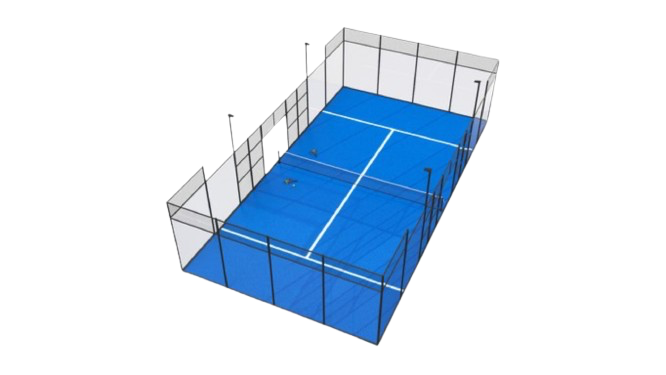 Plan d'un terrain de padel