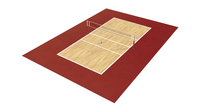 Plan d'un terrain de volley-ball